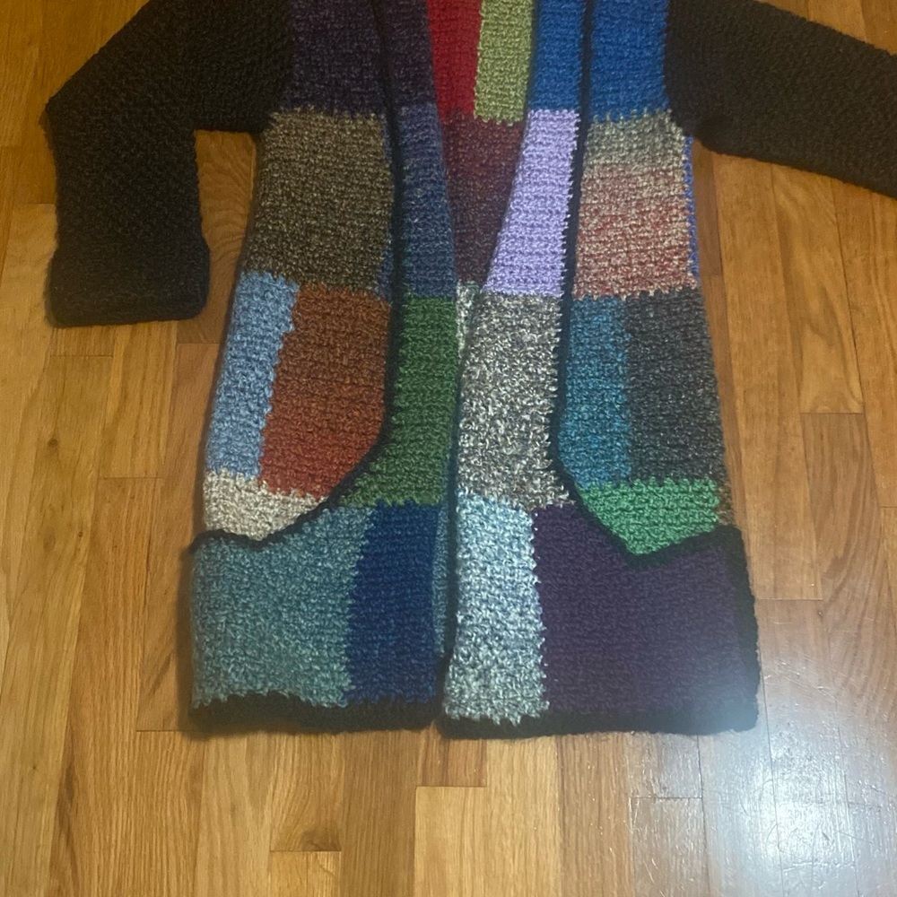 Multicolor Patchwork Cardigan - image 7